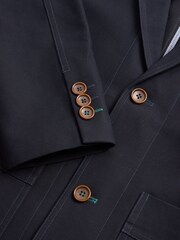 White Stuff Blue 100% Cotton Chiltern Blazer - Image 7 of 7