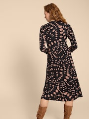White Stuff Black Petite Naya Jersey Dress - Image 2 of 7