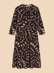 White Stuff Black Petite Naya Jersey Dress - Image 5 of 7