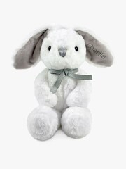 Babyblooms Personalised Winter Christmas 100% Cotton Bunny Soft Toy and Snuggle Wrap - Image 3 of 6