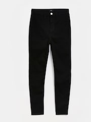 Черный - River Island джинсы скинни с завышенной талией - Изображение 4 из 5