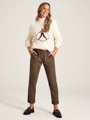 Joules Abigail Cream High Neck Intarsia Ski Jumper - Image 1 of 6