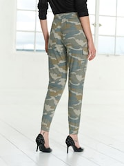 Camouflage Cargo Jersey Joggers - Image 3 of 7
