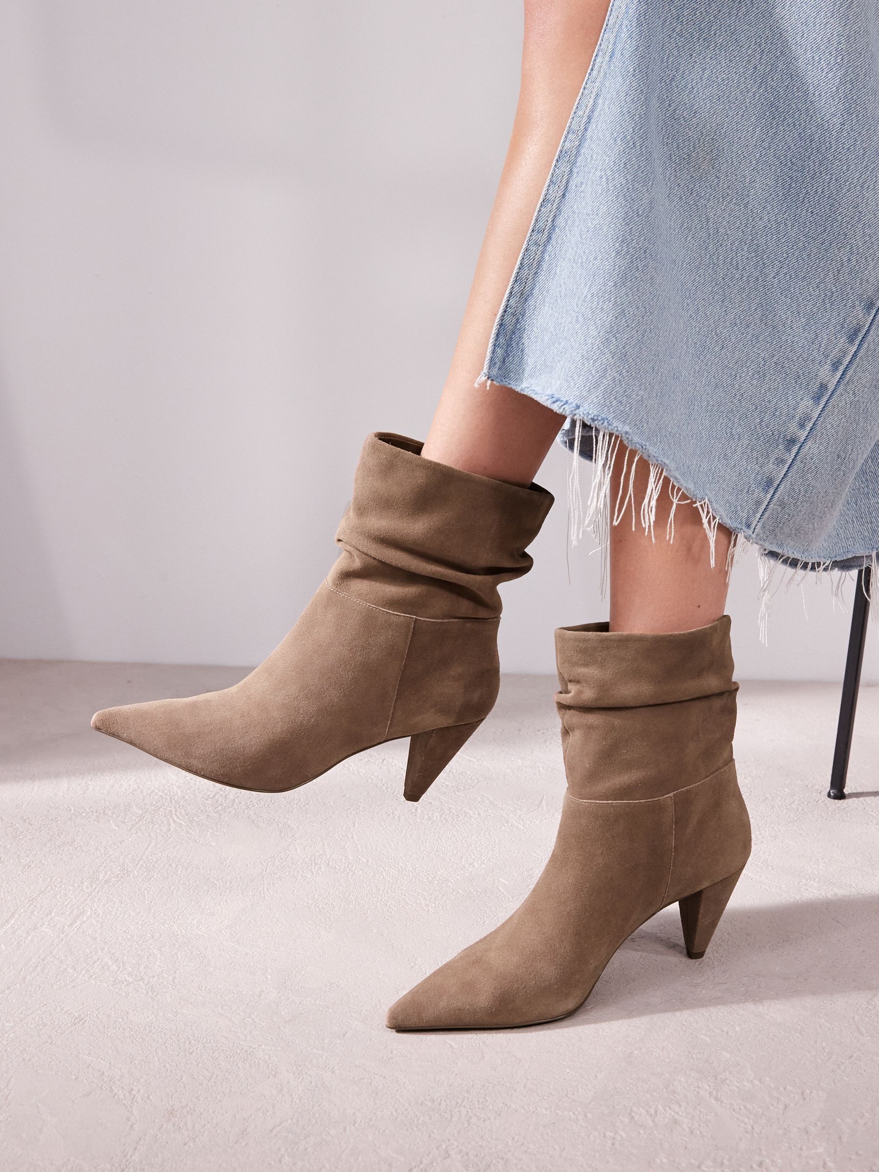 Pull on slouch ankle boots cheap