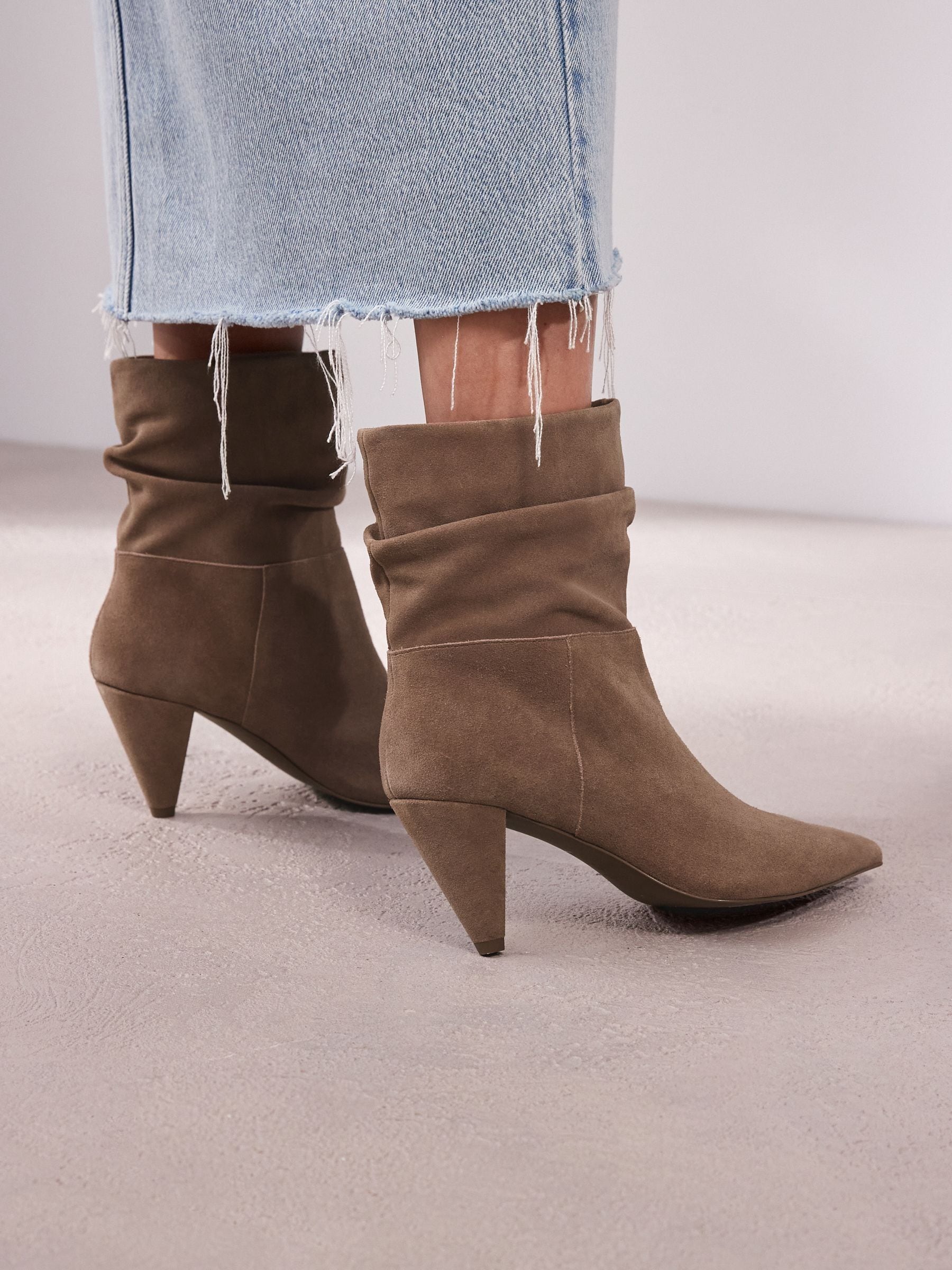 Buy Mink Brown Forever Comfort Slouch Pull On Suede Boots from Next France
