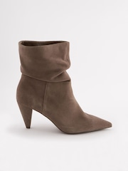 Mink Brown Forever Comfort® Slouch Pull-On Suede Boots - Image 6 of 9