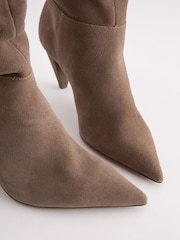 Mink Brown Forever Comfort® Slouch Pull-On Suede Boots - Image 7 of 9