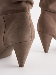 Mink Brown Forever Comfort® Slouch Pull-On Suede Boots - Image 8 of 9