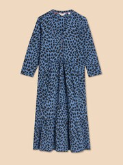 White Stuff Blue Petite Naya Jersey Dress - Image 5 of 7