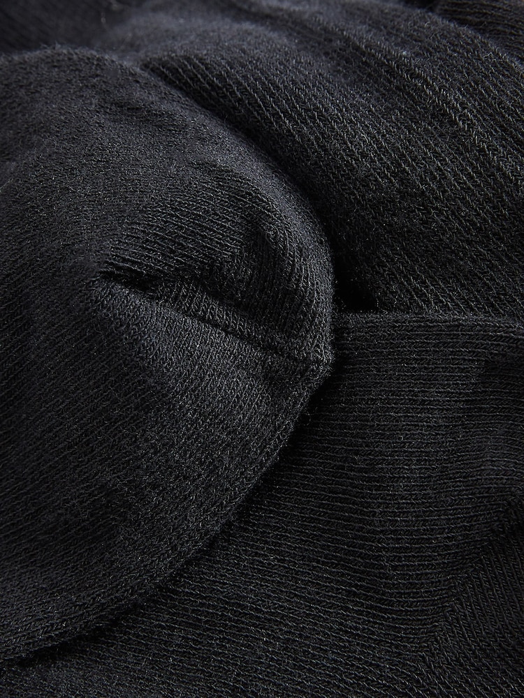 Black 5 Pack Cotton Rich School Tights - Image 3 of 3