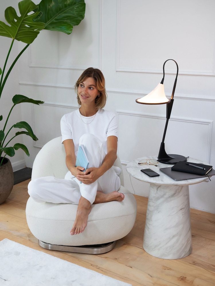 Daylight Company Black Cometa Table Reading Lamp - Image 1 of 5