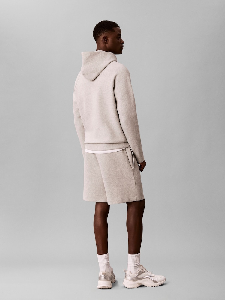 Calvin Klein Grey Performance Double-Knit Gym Shorts - Image 2 of 6 Calvin Klein Grey Performance Double-Knit Gym Shorts - Image 2 of 6