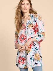 White Stuff Pink Petite Rua Jersey Shirt Dress - Image 1 of 5