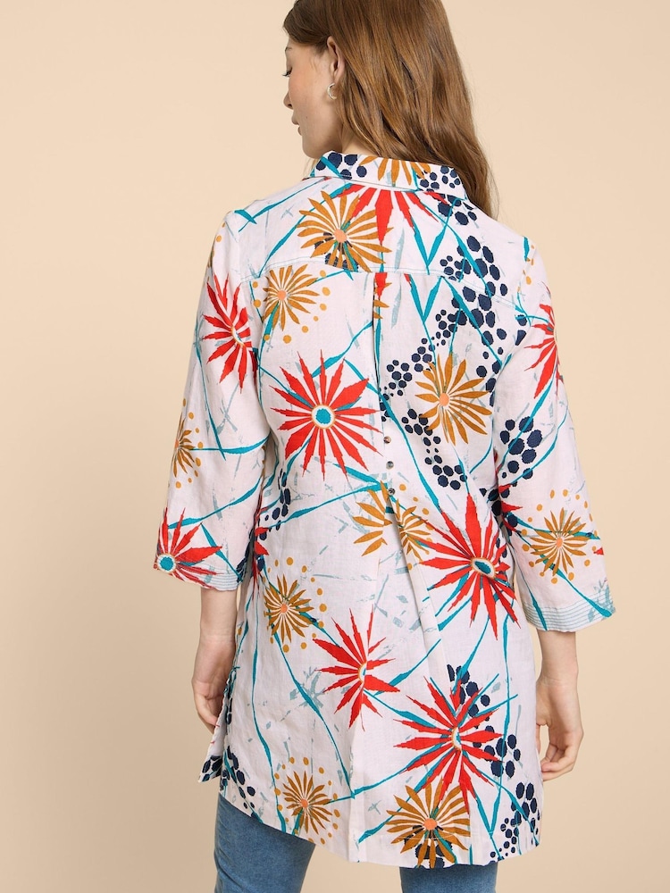 White Stuff Pink Petite Rua Jersey Shirt Dress - Image 2 of 5 White Stuff Pink Petite Rua Jersey Shirt Dress - Image 2 of 5
