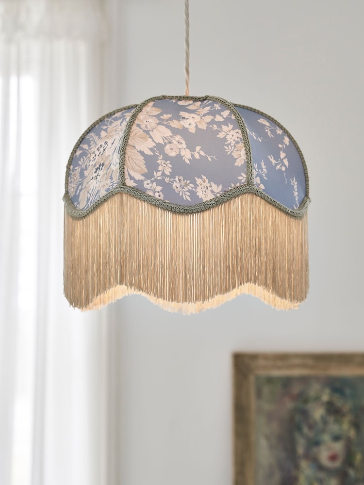 Shabby Chic by Rachel Ashwell® Blue Josephina 100% Cotton Shade - Image 1 of 5