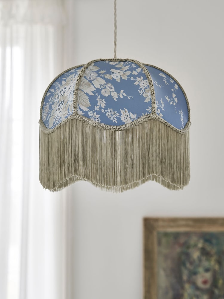 Shabby Chic by Rachel Ashwell® Blue Josephina 100% Cotton Shade - Image 2 of 5