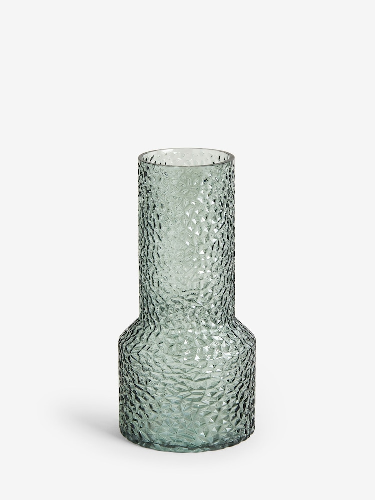 Green Textured Glass Medium Vase - Image 2 of 4