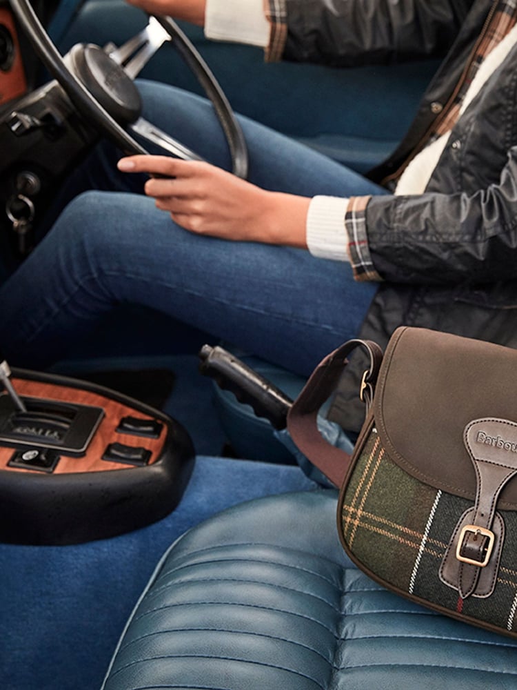 Buy Barbour® Green Classic Tartan Whitley Cross-body Bag from the