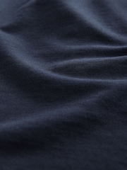 Navy Blue 100% Cotton Lightweight Shorts - Image 7 of 8