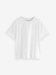 Fluro Pink/Yellow/White Oversized 100% Cotton T-Shirts 3 Pack (3-16yrs) - Image 7 of 10