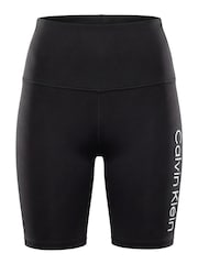 Calvin Klein Black Quick-Dry High Rise Bike Shorts - Image 6 of 7