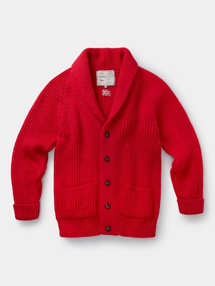 Aubin Earl Shawl Collar Wool Cardigan - Image 6 of 8