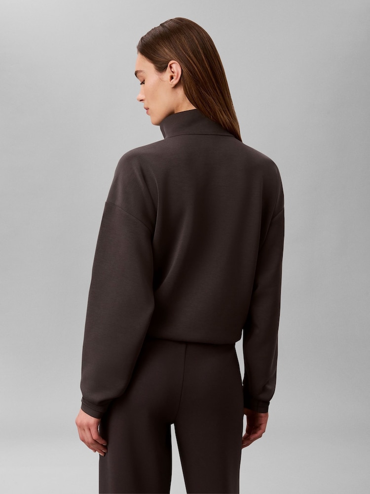 Calvin Klein тегіс тоқылған ширек сыдырмалы Свитшот - 6суретінің 2 суреті