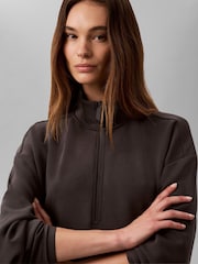 Calvin Klein тегіс тоқылған ширек сыдырмалы Свитшот - 6суретінің 4 суреті