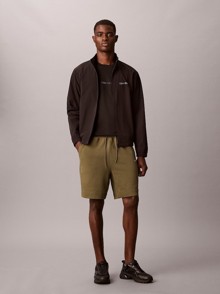Calvin Klein Brown Heavyweight French Terry Shorts - Image 1 of 1 Calvin Klein Brown Heavyweight French Terry Shorts - Image 1 of 1