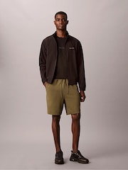Calvin Klein Brown Heavyweight French Terry Shorts - Image 3 of 6