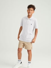 Polo Ralph Lauren White Boys Logo Polo Shirt - Image 1 of 3