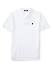 Polo Ralph Lauren White Boys Logo Polo Shirt - Image 2 of 3
