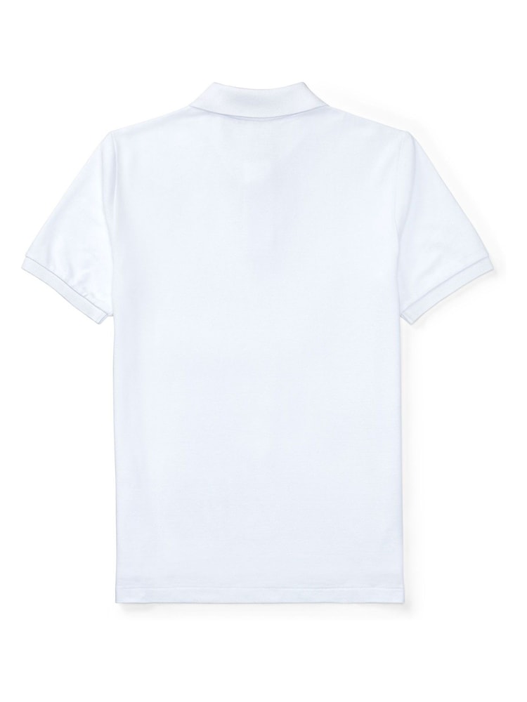 Polo Ralph Lauren White Boys Logo Polo Shirt - Image 3 of 3