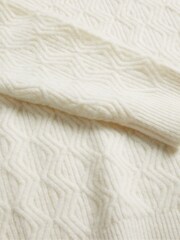 Ted Baker Cream Atchet Textured Cable Crew Neck Jumper - Image 5 of 5