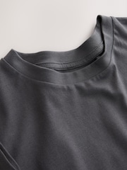 Charcoal Grey Pumpkin Oversized Graphic T-Shirt (3-16yrs) - Image 9 of 9