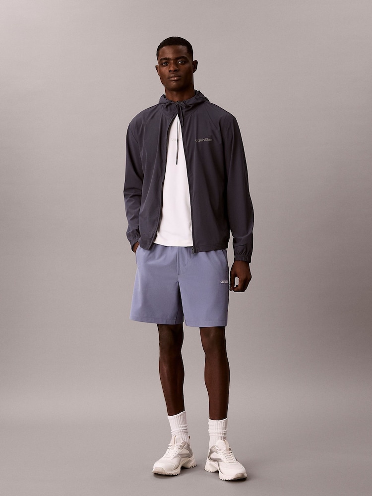 Calvin Klein Blue Water-Repellent Performance Gym Shorts - Image 1 of 1