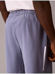 Calvin Klein Blue Water-Repellent Performance Gym Shorts - Image 2 of 6