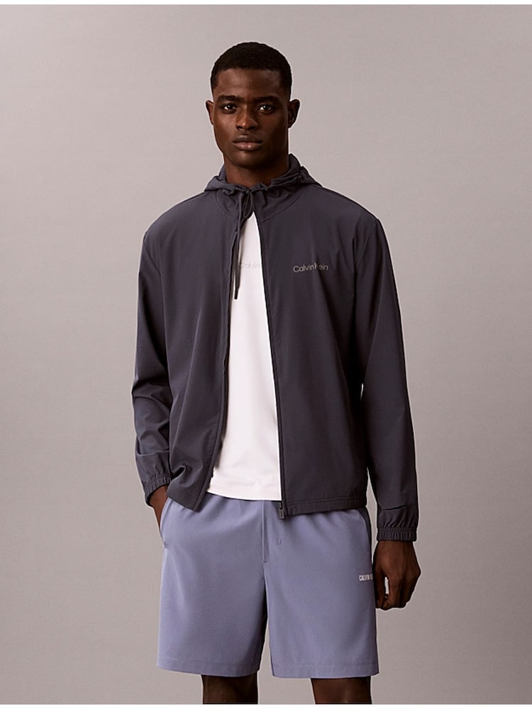 Calvin Klein Blue Water-Repellent Performance Gym Shorts - Image 6 of 6 Calvin Klein Blue Water-Repellent Performance Gym Shorts - Image 6 of 6