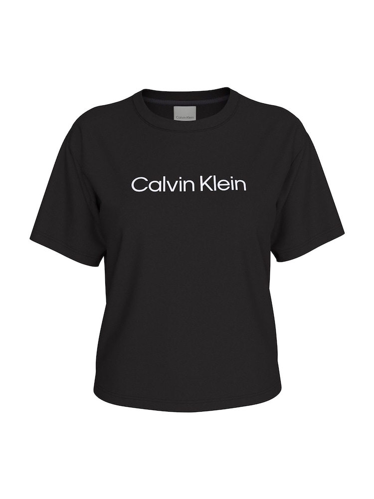 Svart - Calvin Klein Breathable Quick-Dry Travel T-Shirt - Bilde 6 av 6