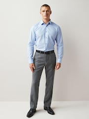 Blue Texture Signature Italian Fabric Shirt - Image 2 of 8