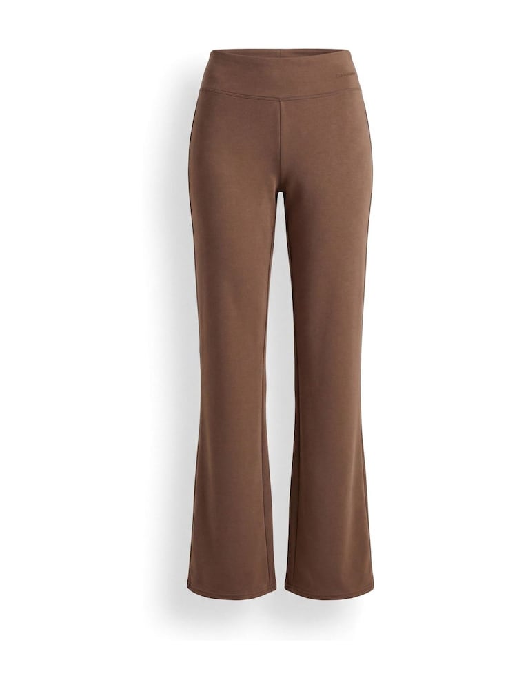 Qəhvəyi - Calvin Klein Smooth Knit Trousers - 6şəkildən 6 şəkil