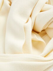 Polo Ralph Lauren Cream Knitted Scarf - صورة 4 من 4
