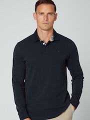 Hackett Men Black London Rugby Shirt - Image 1 of 7