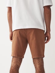 Terracotta Straight Fit Stretch Chinos Shorts - Image 3 of 8