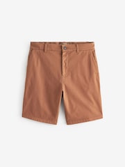 Terracotta Straight Fit Stretch Chinos Shorts - Image 5 of 8