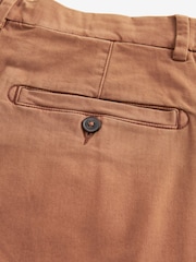 Terracotta Straight Fit Stretch Chinos Shorts - Image 8 of 8