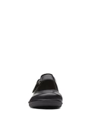 Clarks Black Leather Hope Henley Shoes - Image 4 of 6