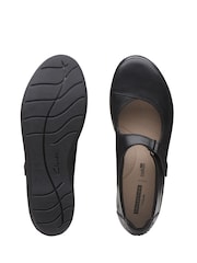 Clarks Black Leather Hope Henley Shoes - Image 6 of 6