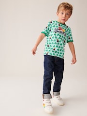 Little Bird by Jools Oliver Green Short Sleeve Raglan Super Lucky 100% Cotton T-Shirt - Image 5 of 6