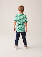 Little Bird by Jools Oliver Green Short Sleeve Raglan Super Lucky 100% Cotton T-Shirt - Image 6 of 6